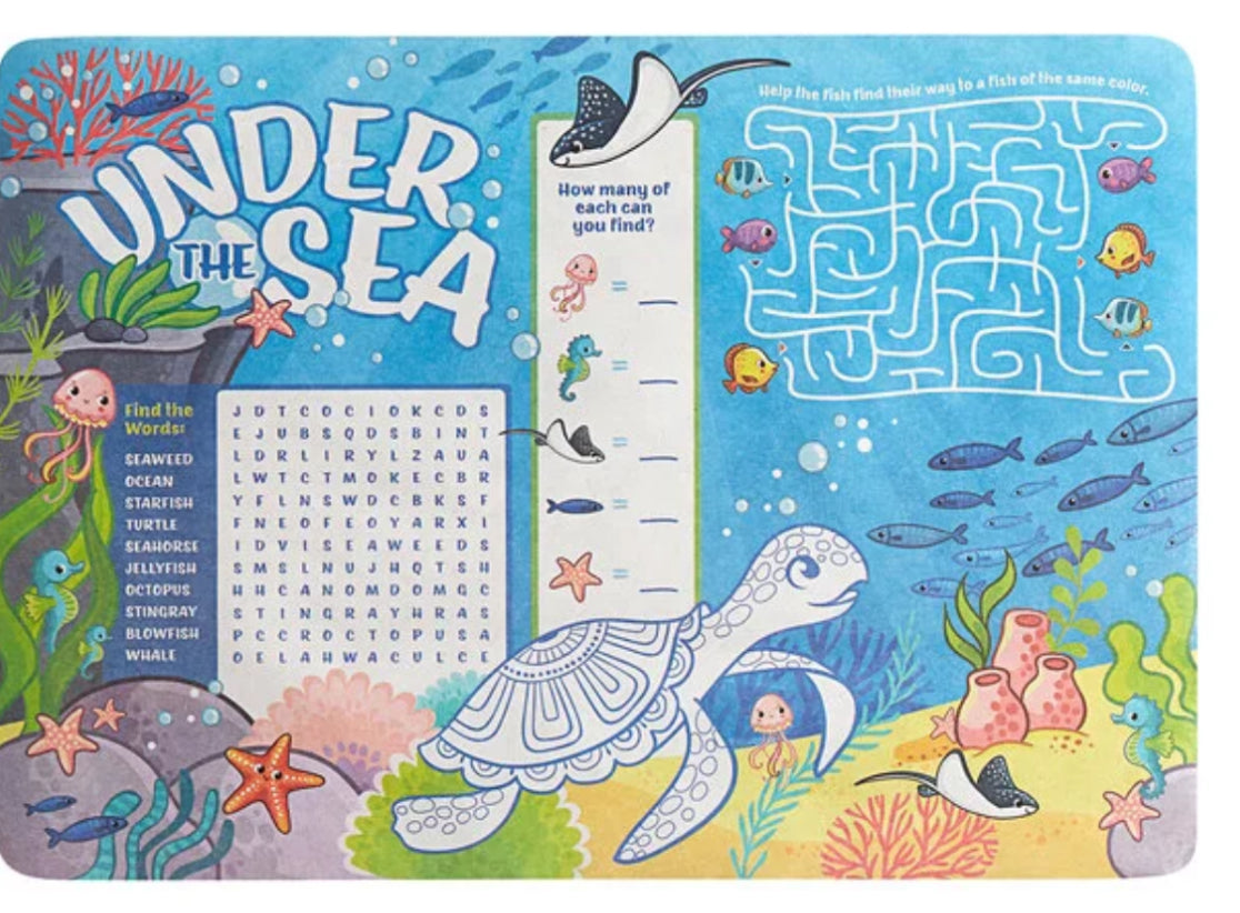 Under the sea dinner mats 12 pack